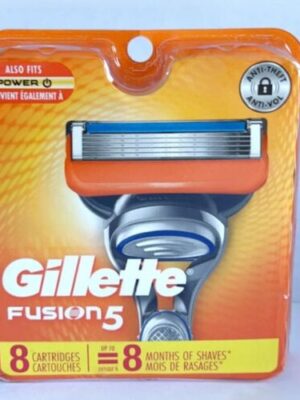 Gillette FUSION 5 Razor Blades 8 Pack Cartridges Fits FUSION Power new sealed