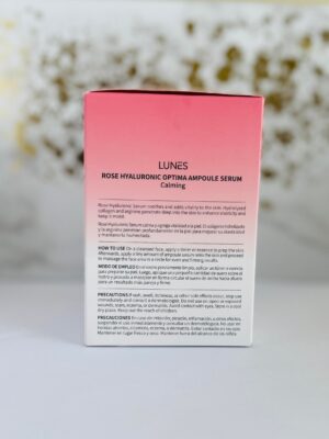 Lunes Rose Hyaluronic Optima Ampoule Serum (Calming) 50ml. 1.69 Fl Oz.