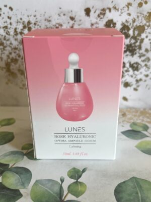 Lunes Rose Hyaluronic Optima Ampoule Serum (Calming) 50ml. 1.69 Fl Oz.